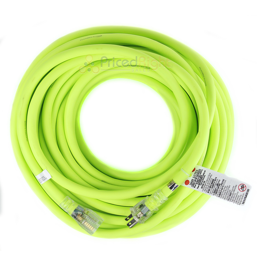 100 ft Flexzilla Pro Electric Extension Cord Power Cable Indoor Outdoor